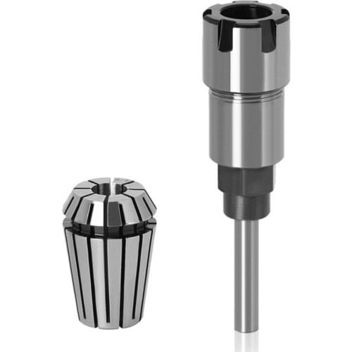 1/4 Inch Collet Chuck ,8mm Shank Milling CNC Cutter Extension Rod, Extension Rod And Chuck