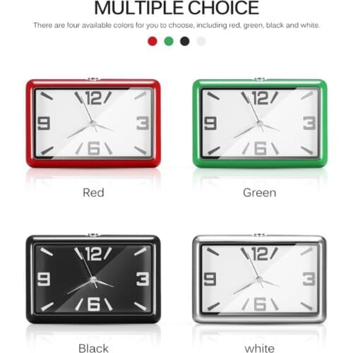 Auto Quartz Watch Automobiles Interior Stick-On Clock High Grade Auto Vehicle Dashboard Time Display Clock In Car Accessories