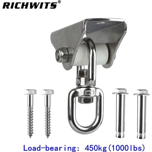 Stainless Steel 304 Indoor Baby Swing Hammock Chair Hanging Kit Swivel Yoga Hammock Hook with Screws