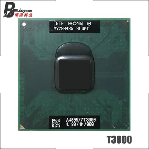 Intel Mobile Celeron Dual-Core T3000 SLGMY 1.8 GHz Dual-Core Dual-Thread CPU Processor 1M 35W Socket P