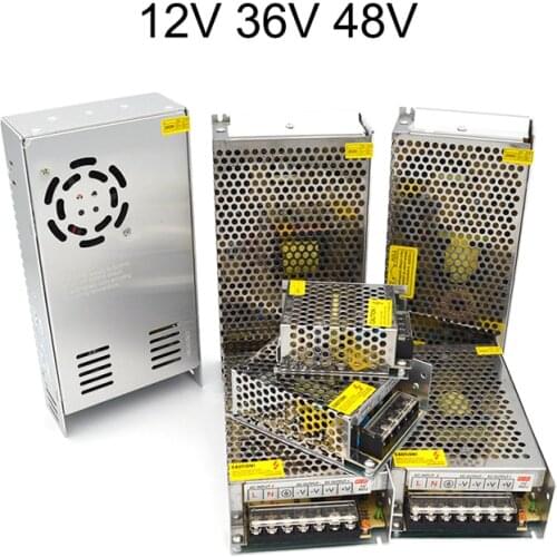 Switching Power Supply 12 36 48 V Volt Source Transformer AC DC Converter 220V To 12V 1A 2A 3A 5A 10A 15A 20A 30A For LED Strip