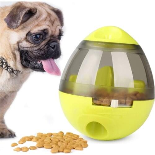 Interactive Dog Cat Puppy Food Treat Ball Funny Pet Shaking Leakage Food Container Cat Slow Feed Pet Tumbler Toy Bowl