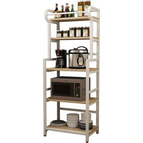 Kitchen Shelf, Floor Shelf, Multi-storey Shelf, Microwave Oven, Cupboard, Storage Shelf, Artifact Pot Shelf