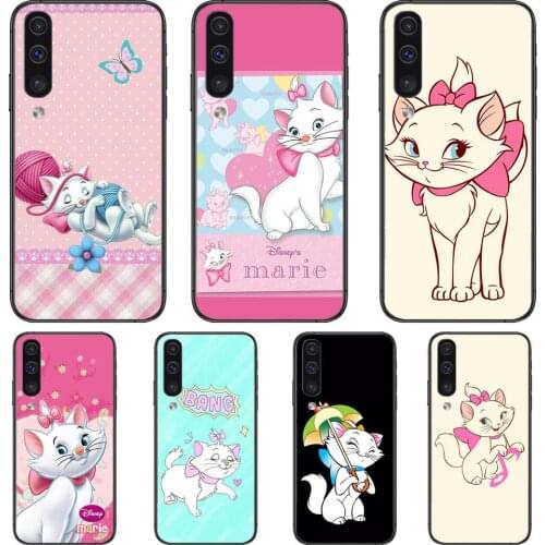 Soft Marie Cat Phone cover hull For SamSung Galaxy S8 S9 S10E S20 S21 S5 S30 Plus S20 fe 5G Lite Ultra black soft case