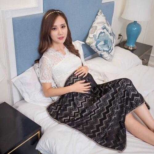 Silver fiber radiation blanket double layer design surface lace + bottom layer anti-radiation silver fiber cloth