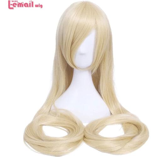 L-email wig 60inch 150cm Long Women Cosplay Wigs 7 Colors Straight Beige Black Blonde Synthetic Hair Halloween Cosplay Wig Party