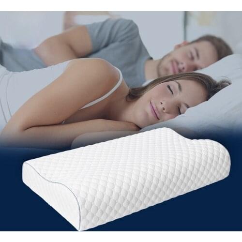 Memory Foam Bedding Pillow for Neck Pain Sleeping Neck Protection Slow Rebound Health Cervical Neck with Pillowcase 60*35*11CM