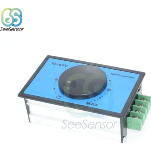 DC 10-60V 12V 24V 48V 20A PWM DC Motor Speed Controller Regulator Soft Start Switch Module