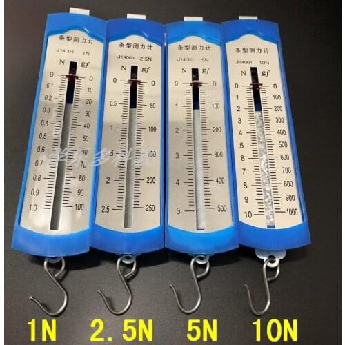 Bar box dynamometer 1N 2.5N 5N 10N spring balance Newton gauge spring dynamometer teaching instrument