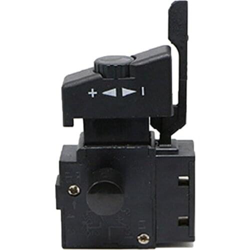 FA2-6/1BEK Hand Drill Speed Switch 250V 6A Lock On Pushbutton Speed Control Trigger Switch with Positive Negative Switch
