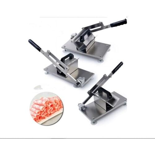 All stainless steel Meat Slicing Machine Manual Meat Slicer Cutter Use for Home, Restaurant, Hotel Y313