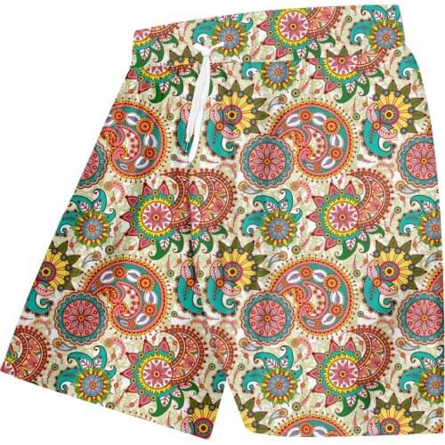 UJWI New Trend Cashew Flowers Mens Short Pants 3D Punk Rock Man Shorts Printed Fashion Streetwear Unisex Clothing Sweatpants