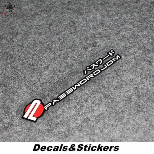 NO.L215 JDM PASSWORD 3M Reflective Modified Stickers Car Glass Waterproof Decals MOTO GP Racing Motorcycle