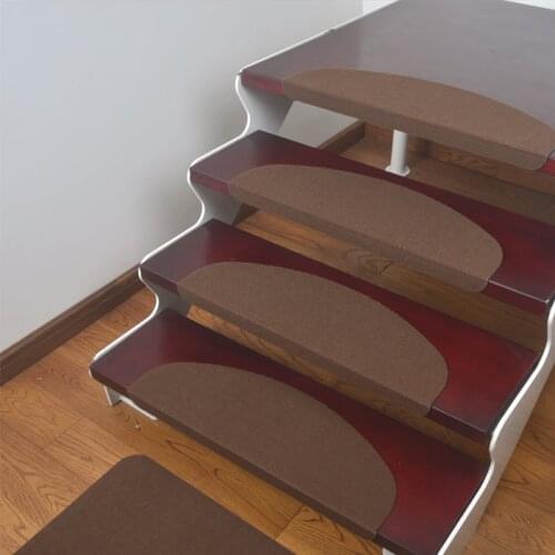 1PCS Stair Tread Carpet Mats Self Adhesive Stair Mat Stair Mat Anti-Skid Step Rugs Safety Mute Floor Mats Indoor Warm Pad