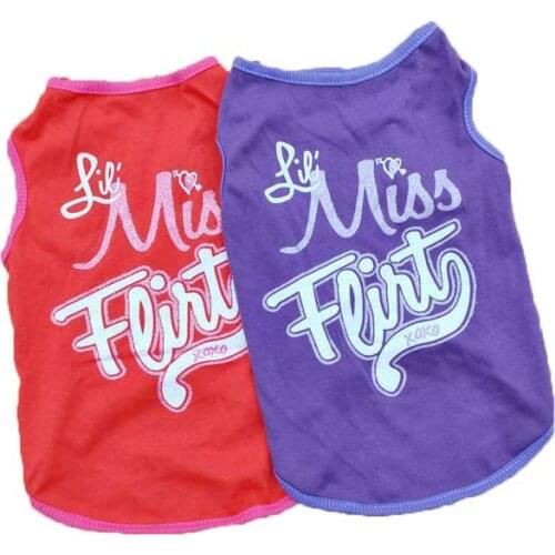 100% Cotton Scamiseta Perro Pequeno Dog Clothes For Small Dogs Summer Costumes Small Dog Clothes Yorkshire Terrier Accessories