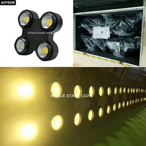 12lot/CASE)Outdoor lighting led audience blinders 4 pcs led cob blinder matrix blinder ip65 cob 4 eye audience light flycase