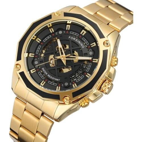 2020 New Mens Watch Military Sport Clock Male Top Brand Luxury Steel Skeleton Clocks Automatic Mechanical Steel Men Watch