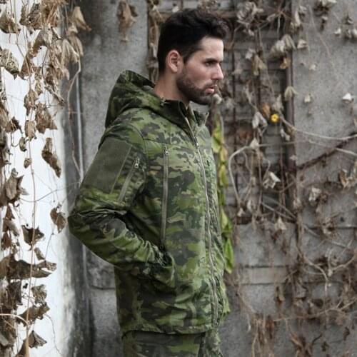 2021 Multicam Tropic Camo Hunting Jacket MTP Ripstop Field Hunting Jakcet MTP for Outdoor Hunting Jacket with Hoody