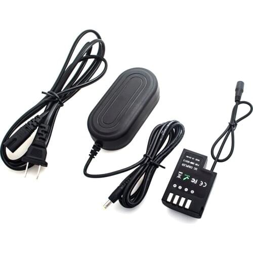 AC Power Adapter + DCC12 Dummy Battery Coupler + US/UK/AU/EU Plug for Panasonic DMC GH3 GH4 GH5 DMW-DCC12 Charger Adaptor