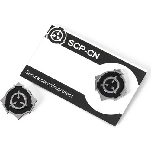 Anime Game SCP Special Containment Procedures Foundation metal Badge Brooch Pin Limited" Cosplay Badges Prop Xmas Gift Costume