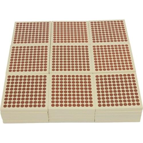 Montessori Kids Toy Educational Didactic Material Developing Wood Toys 45 Wooden Hundred Squares