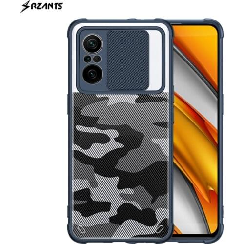 For POCO F3 Case Camouflage Military Shockproof Armor Slide Camera Protection Back Cover For Redmi K40 K40 Pro чехол Rzants