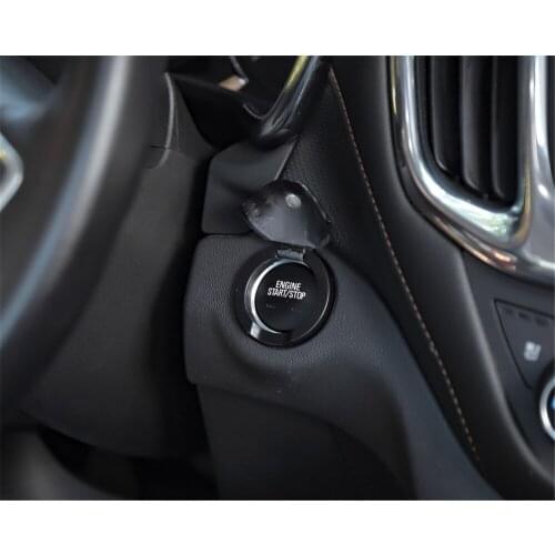 Engine Start/Stop Button Cover Trim for Chevrolet Equinox 2017+ Stylish Car Accessories Car Decal Stickers Interior Decoration