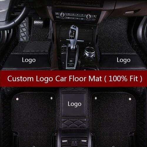 Flash mat Logo car floor mats for HUMMER H2 H3 car styling auto accessories car carpet cover Custom foot mat 3D car carpet cover