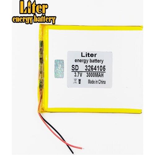 Li-po 3264105 3.7V 3000mah Lithium polymer Battery with Protection Board For 7 inch Tablet PC
