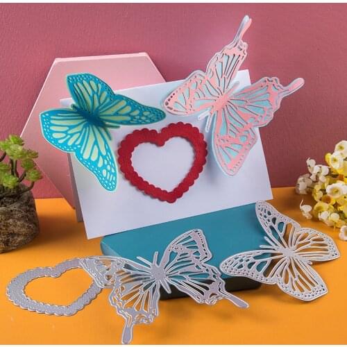 Metal cutting dies heart butterfly cut die mold decoration Scrapbook paper craft knife mould blade punch stencils dies