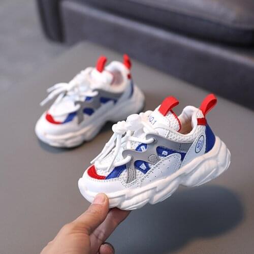 New Spring Kids Sport Shoes For Girls Sneakers Students Breathable Mesh Children Casual Shoes Girls Running Light Toddler Shoes