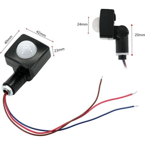 New Ultrathin LED Flood Light PIR Motion Sensor Detector Waterproof Outdoor 85-265V IP65 Motion Sensor Adjustable PIR Switch