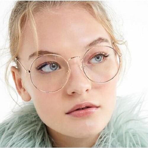 Eyeglasses Frames Sunglasses Women Vintage Round Glasses Frames Retro Female Frame Clear lens Eyeware Brand Designer eyewear