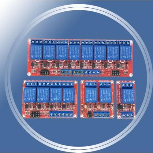 One 1 2 4 8 Channel 5V 12V Relay Module Board Shield with Optocoupler Support High and Low Level Trigger for Arduino