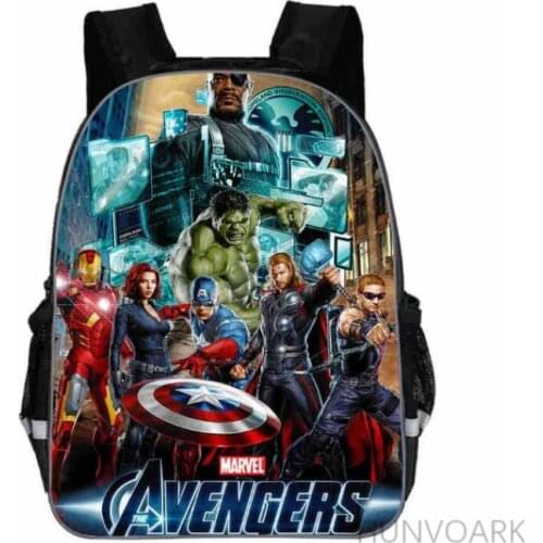 11/13/16-inch bag Mochilas Avengers backpack For Teenage Boys Children School Bags Heroes Cartoon Backpack Captin America Bags
