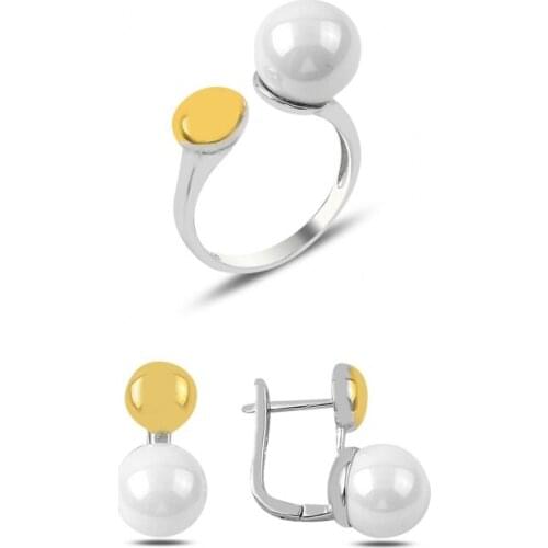 Silverlina Silver Set With Pearl