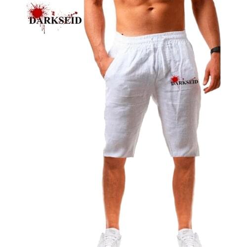 New Summer Mens Casual Sportscotton Linen Shorts Jogging Mens Pants