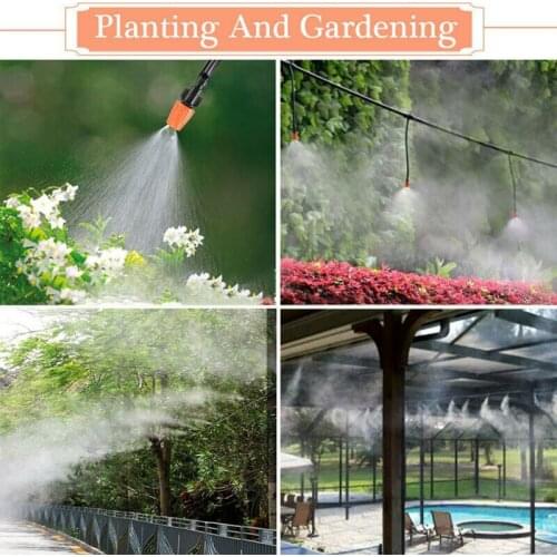 15m Micro Drip Irrigation System Plant Self Watering Garden Hose Kit Drippers Auto Timer Self Plant Watering Garden Hose