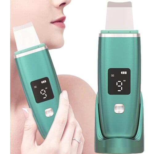 Ultrasonic Skin Scrubber Deep Face Cleaner Machine Dirt Blackhead Removal Facial Lifting Peeling Reduce Wrinkles Skin Scrubber