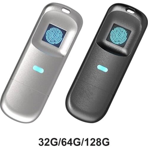 USB 2.0 Fingerprint Code Accurate Identificaiotn Privacy Management U Disk Fingerprint Unlocking U disk Flash Drive 32G/64G/128G
