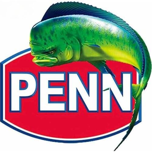 For Penn Sticker Fishing Personality Creative Repair Sticker Car Truck Decal Simulation Vinyl Car Wrap 13cm*13cm