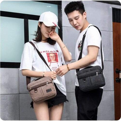 Weysfor Vogue Canvas Messenger Bag Vintage Water Resistant Waxed Crossbody Bags Briefcase Padded Shoulder Bag for Male Handbag
