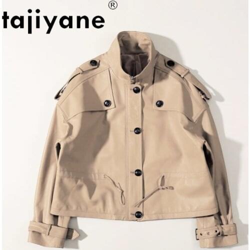 2021 Korean Women Autumn Clothes Real Leather Jacket Womens Genuine Sheepskin Coats Black Jackets Mujer Chaqueta TN2074