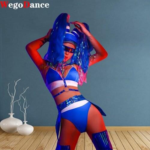 Women Pole Dancing Performances Singer Costumes New Stage Nightclub Ladies Fashion Bra+Shorts