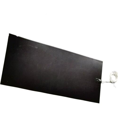 100V 400W 300*800*1.5mm Silicone Heater adhesive 1 side 100k thermistor 1000mm lead wire come out from middle of 300mm side