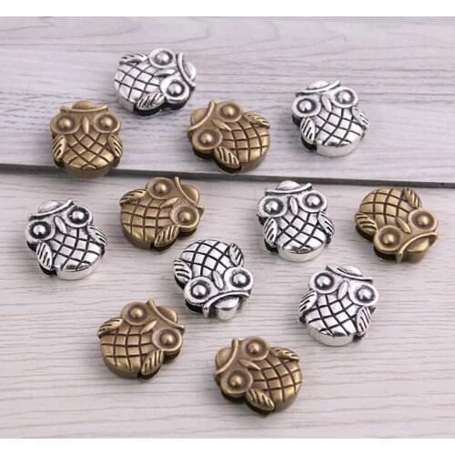SWEET BELL 20pcs Two Color Wheel Spacer Adapters Slider Spacer Jewelry Material Spacers For Jewelry Making For 10mm Leather Cord