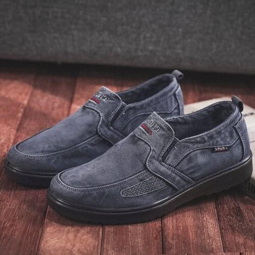 2020 New Trend Canvas Spring Summer Autumn Casual Shoes Men Breathable Footwear Lazy Shoes Lace Up Men Shoe Plus Size 39-47