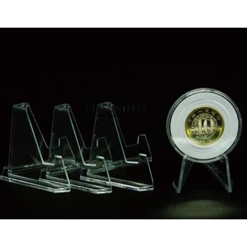 300pcs Commemorative Coin Display Stand Coins Easel Medal Badge Holder Golf Post Card Display Show Stand