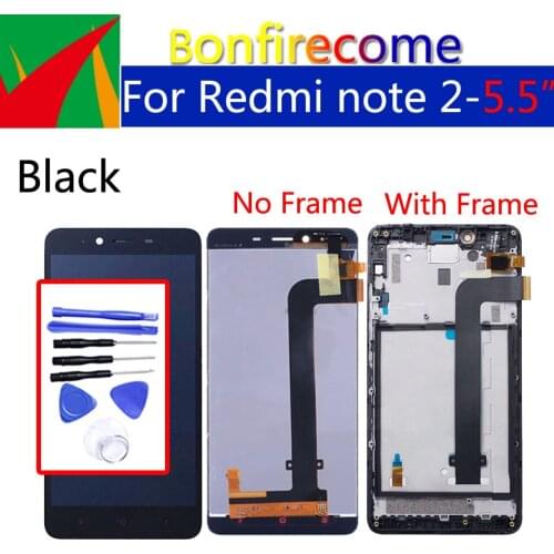 5.5" Original LCD Display For Xiaomi Redmi Note 2 Touch Screen Digitizer LCD Frame Assembly Replacement For Redmi Note2