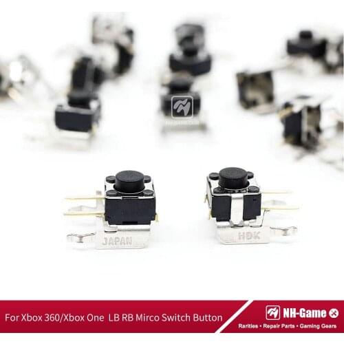 50Pcs/Lots Repair Parts LB RB Switch Button Joystick Bumper For Xbox360 Controller For Xbox One/Slim Gamepad Trigger